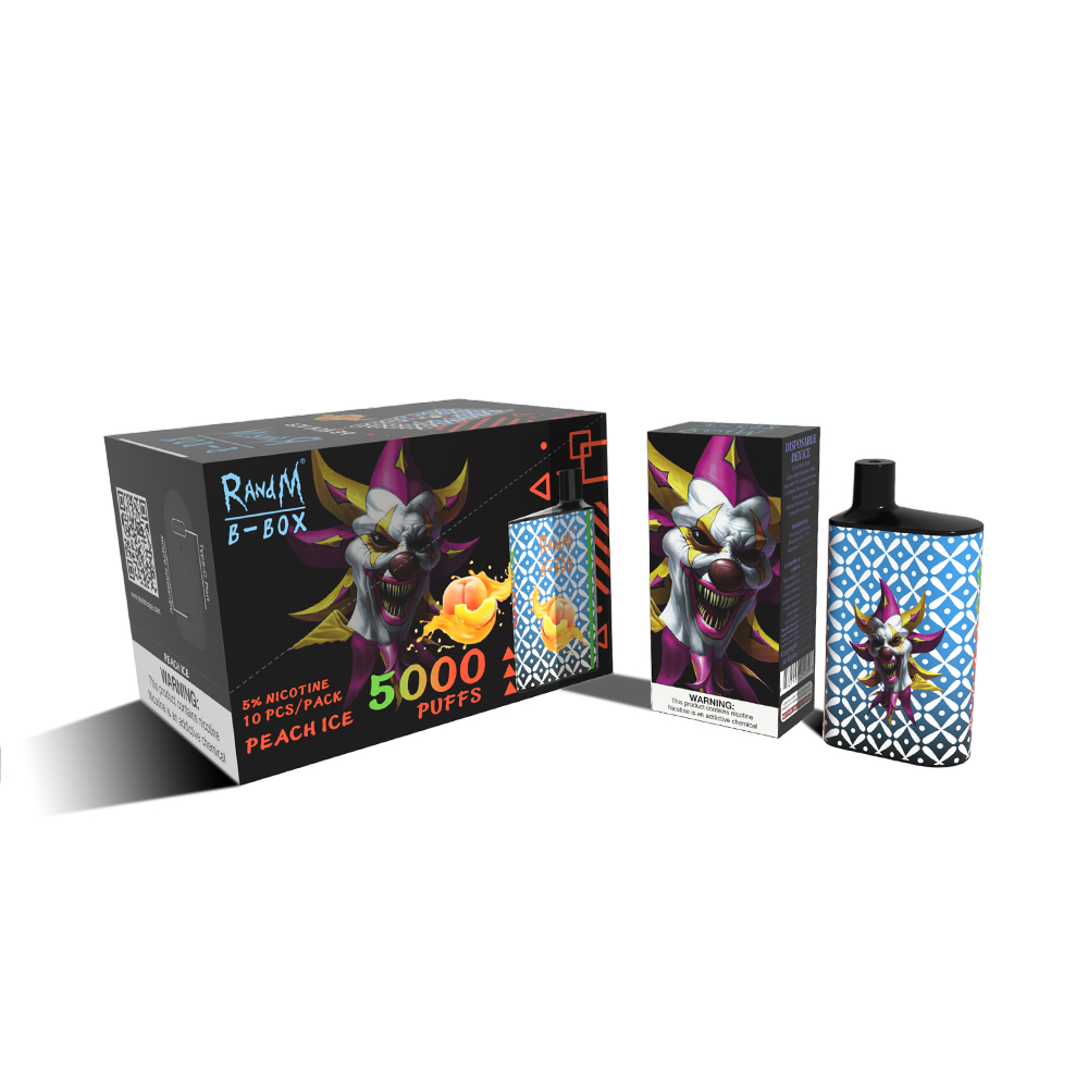 RandM B-Box 5000 puffs Disposable E cigarette vapes 16 Flavors Available vape E-cigarette Vaporizer
RandM B-Box 5000 puffs Disposable E cigarette vapes 16 Flavors Available vape E-cigarette Vaporizer