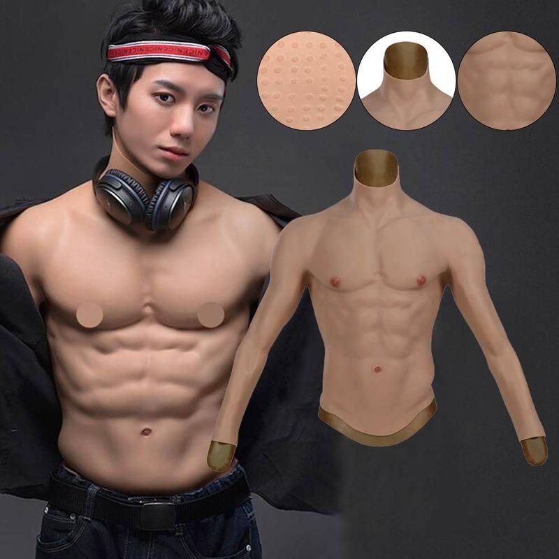 Men's Body Shapers Summer Clothing Shaping Flexible Silicone Muscle Chest Full Suit Synthetic Role-playing Costume, Black;brown
Men's Body Shapers Summer Clothing Shaping Flexible Silicone Muscle Chest Full Suit Synthetic Role-playing Costume, Black;brown