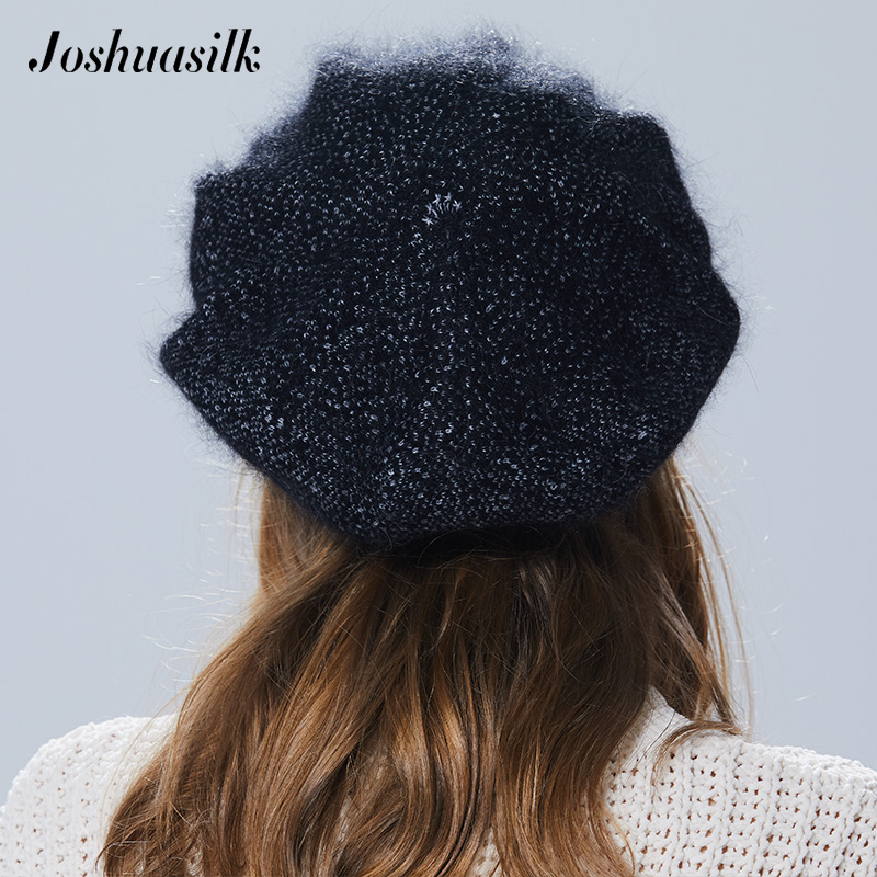 Joshuasilk Winter Women Hat With Visor Knitted Fashion Angora Wool Hat Butterfly Decoration Double Warm Hatg, C01
Joshuasilk Winter Women Hat With Visor Knitted Fashion Angora Wool Hat Butterfly Decoration Double Warm Hatg, C01