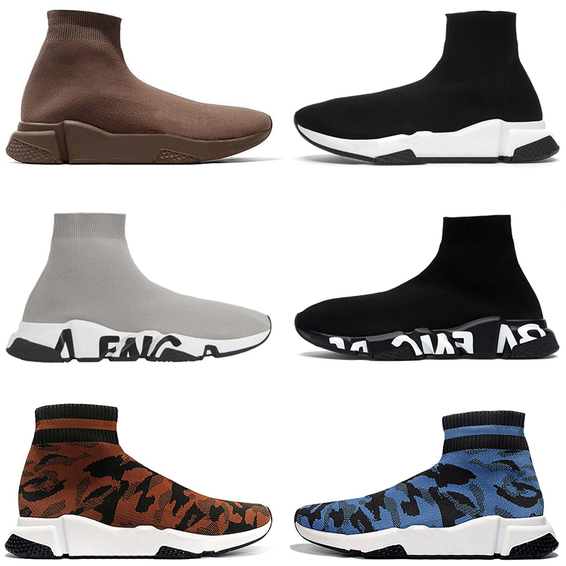 Wholesale Socks Shoes Balencagas Mens Women Platform Designer Speed Trainers Sock Boots Graffiti Sole Skate Sports Sneakers Size 36-45
Wholesale Socks Shoes Balencagas Mens Women Platform Designer Speed Trainers Sock Boots Graffiti Sole Skate Sports Sneakers Size 36-45