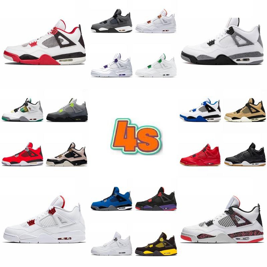 4 4s Basketball Shoes Boots University Blue white oreo shimmer red thunder metallic purple Taupe Haze Black Cat bred men Sneakers DHA34
4 4s Basketball Shoes Boots University Blue white oreo shimmer red thunder metallic purple Taupe Haze Black Cat bred men Sneakers DHA34