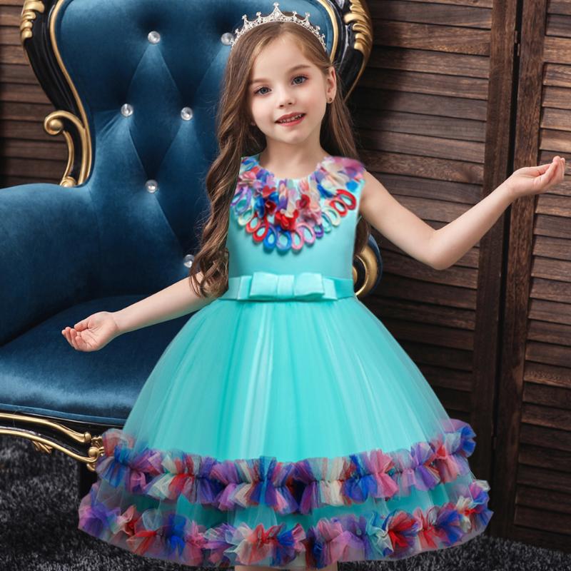 Girl's Dresses Summer Pageant Colorful Flower Dress Costume Party Wedding Lace Princess For Girls Children Kids Clothes 4 8 Old Vestidos, Red;yellow
Girl's Dresses Summer Pageant Colorful Flower Dress Costume Party Wedding Lace Princess For Girls Children Kids Clothes 4 8 Old Vestidos, Red;yellow