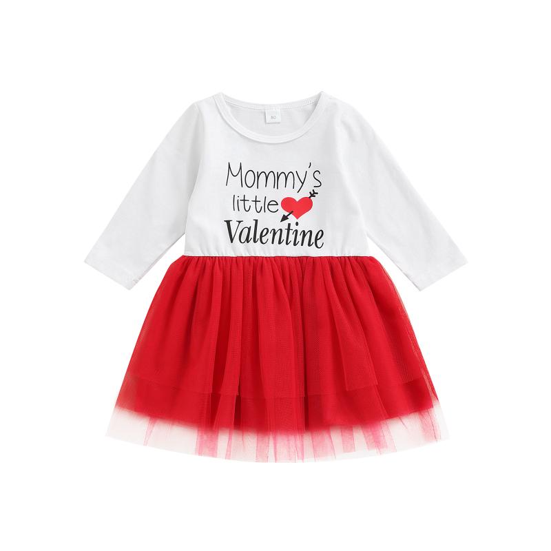 Girl's Dresses 2022 KIds Girls Casual Dress Mommy's Valentine Letter Love Printing Long-sleeved Round Neck Stitching Mesh Design, Red;yellow
Girl's Dresses 2022 KIds Girls Casual Dress Mommy's Valentine Letter Love Printing Long-sleeved Round Neck Stitching Mesh Design, Red;yellow