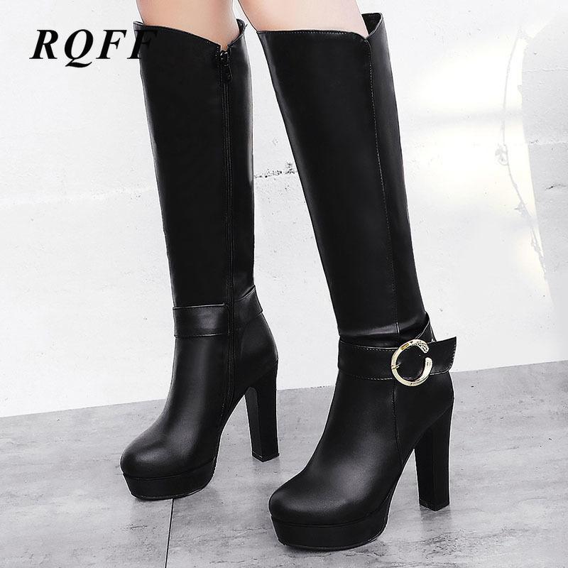 Boots Autumn Winter Ankle Women Handmade Pu Leather Round Toe Platform Super High Heel Shoes Knee Boot Big Size 42 44 IFV4, Black
Boots Autumn Winter Ankle Women Handmade Pu Leather Round Toe Platform Super High Heel Shoes Knee Boot Big Size 42 44 IFV4, Black