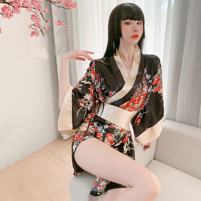 Women's Sleepwear Sexy Kimono Nightgown Yukata For Woman Japanese Floral Fashion Yakata Cardigan Haori Silk Leisure Wear Pajamas Dress, Black
Women's Sleepwear Sexy Kimono Nightgown Yukata For Woman Japanese Floral Fashion Yakata Cardigan Haori Silk Leisure Wear Pajamas Dress, Black