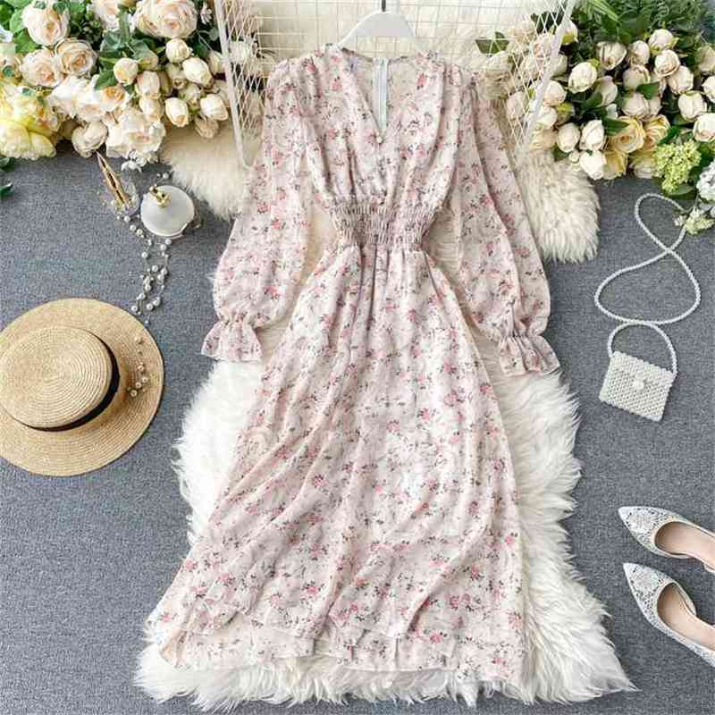 Spring Summer Dress Casual Womens Bodycon Chiffon es Ladies Elegant V-neck Single Breasted Floral Midi Robe 210525
Spring Summer Dress Casual Womens Bodycon Chiffon es Ladies Elegant V-neck Single Breasted Floral Midi Robe 210525