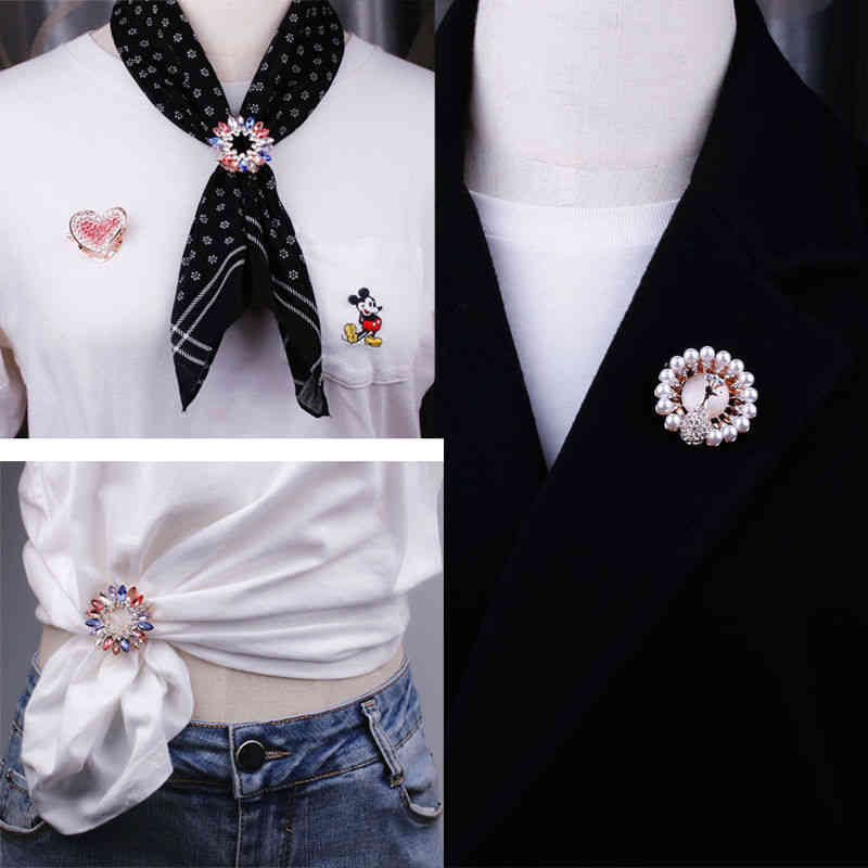 Brooch , Female Clasp, Pin, Hem, Corner Knot, Korean Creative, Versatile, Decorative, Scarves and Buttons