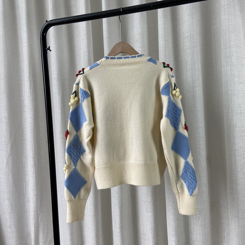 women's sweaters wool coats argyle artisanal ball knitted or crocheted weaves short fall sweet sweatshirt women's jacket rsbh, White;black
women's sweaters wool coats argyle artisanal ball knitted or crocheted weaves short fall sweet sweatshirt women's jacket rsbh, White;black