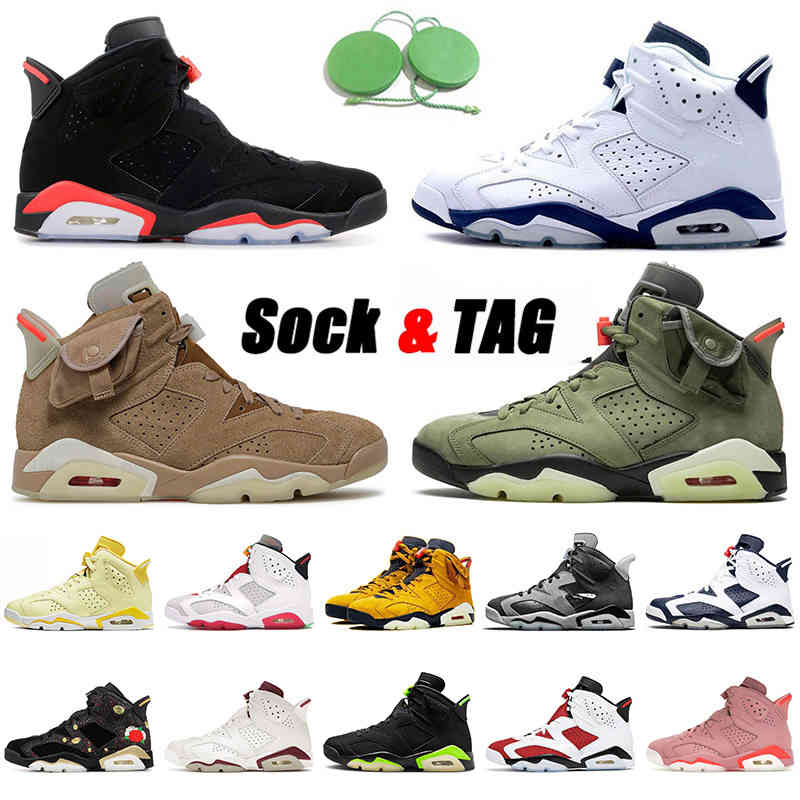 Top Quality 2021 Jumpman 6 6s VI Basketball Shoes British Khaki Travis Catus Jack Men Women Black Infrared Midnight Navy Trainers Sneakers
Top Quality 2021 Jumpman 6 6s VI Basketball Shoes British Khaki Travis Catus Jack Men Women Black Infrared Midnight Navy Trainers Sneakers