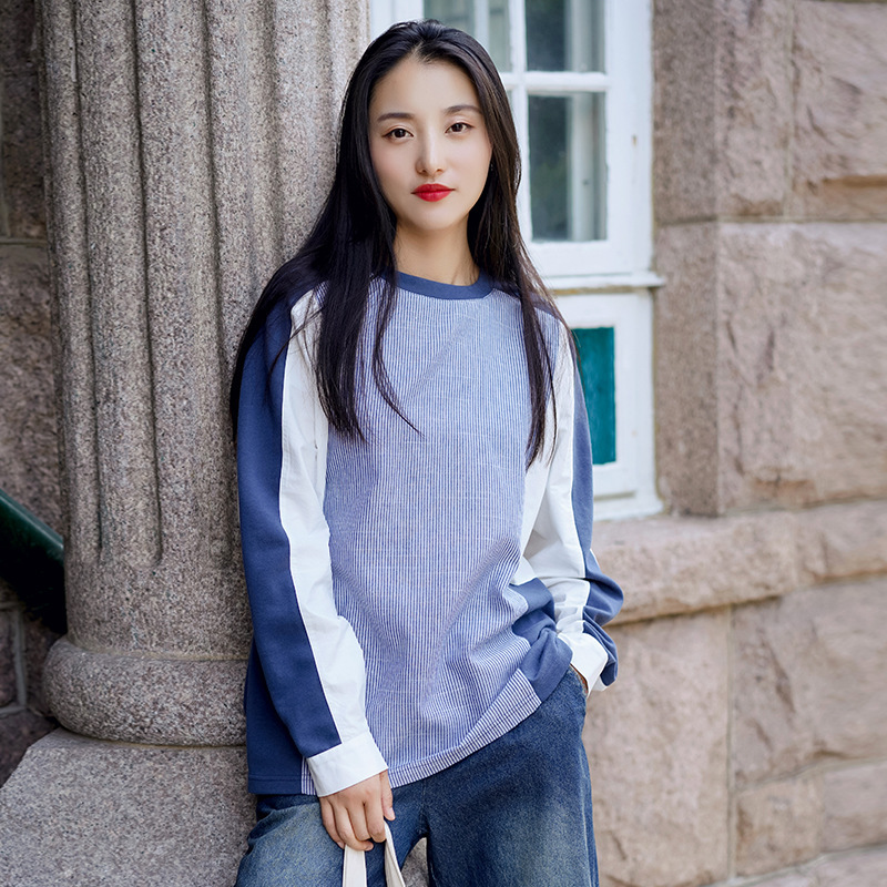 Johnature Women Patchwork Color T-Shirts Autumn O-Neck Long Sleeve Loose Female Clothes Cotton Soft Casual T-Shirts 210521, White
Johnature Women Patchwork Color T-Shirts Autumn O-Neck Long Sleeve Loose Female Clothes Cotton Soft Casual T-Shirts 210521, White