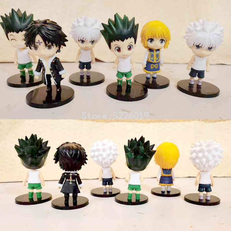 6pcs/lot Hunter x Hunter Anime Figure Gon Freecss & Killua Zoldyck Action Figure Kurapika Hisoka Kulolo Lushilufelu Figurine Toy K86, 6pcs no box 10cm
6pcs/lot Hunter x Hunter Anime Figure Gon Freecss & Killua Zoldyck Action Figure Kurapika Hisoka Kulolo Lushilufelu Figurine Toy K86, 6pcs no box 10cm