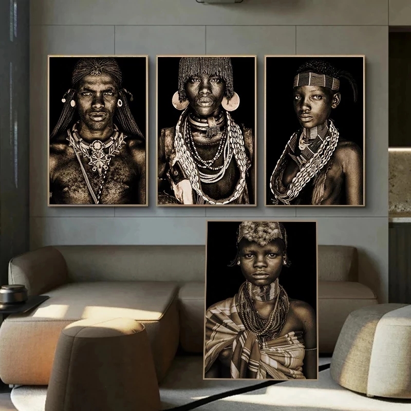 Modern African Tribal Black People Art Posters and Prints Woman Canvas Paintings Wall Art Pictures for Living Room Home Decor Cuadros (No Frame)
Modern African Tribal Black People Art Posters and Prints Woman Canvas Paintings Wall Art Pictures for Living Room Home Decor Cuadros (No Frame)