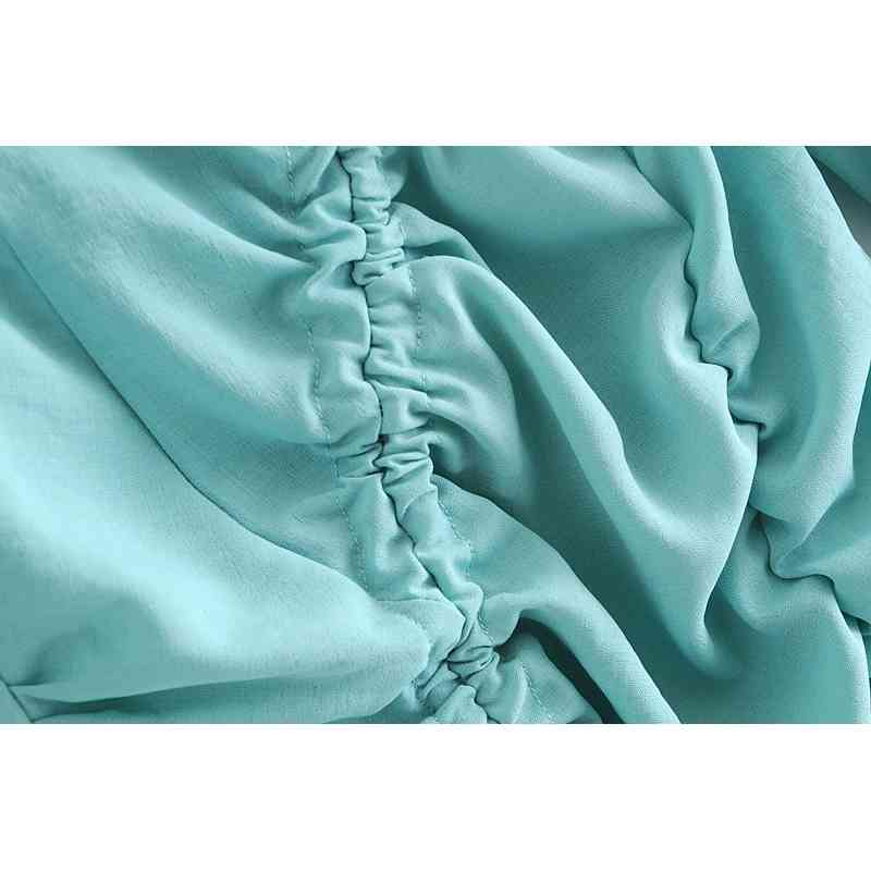 Package Hips Plain color Long sleeve Dress Elegant Women Adjust Rope Dropped Ruched Slim Short Party Dresses 210429