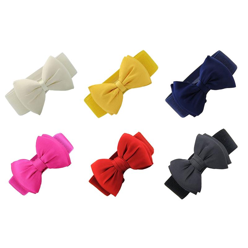 Belts Fashion Women Bowknot Elastic Wide Stretch Buckle Waistband Waist Belt Yellow
Belts Fashion Women Bowknot Elastic Wide Stretch Buckle Waistband Waist Belt Yellow