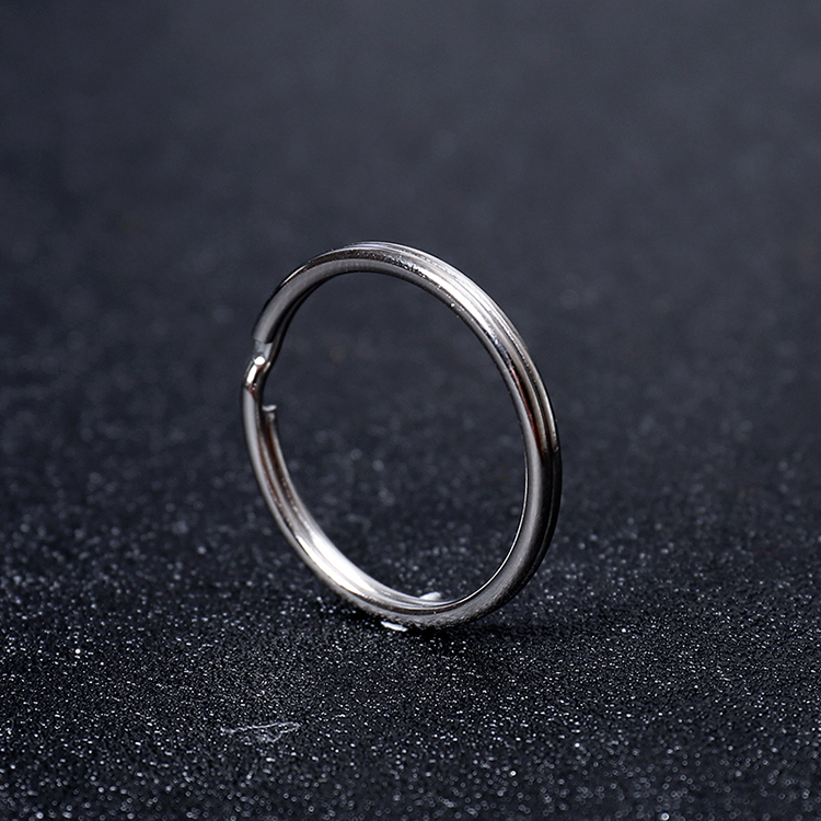 100pcs/Lot Silver Color Metal Key Holder Split Rings DIY Keychain Accessories Key Ring For Keychain open easily and no deformation