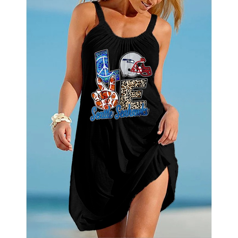 Beautiful and charming long-sleeved round neck sling new 3D printing loose summer beach seabed animal octopus sling sleeveless casual dress, Black;gray
Beautiful and charming long-sleeved round neck sling new 3D printing loose summer beach seabed animal octopus sling sleeveless casual dress, Black;gray