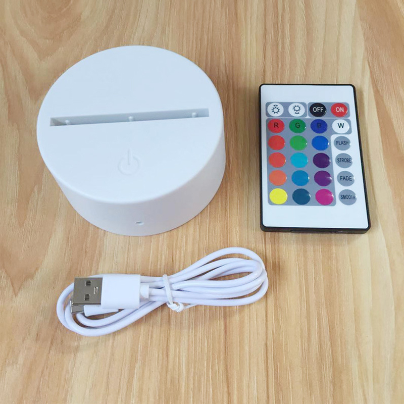 Indoor Lighting RGB Night Lights Kit Touch Switch and Remote Control LED Lamp Base for 3D Illusion Light 4mm Acrylic Lamps Panel 3*AA Batter
Indoor Lighting RGB Night Lights Kit Touch Switch and Remote Control LED Lamp Base for 3D Illusion Light 4mm Acrylic Lamps Panel 3*AA Batter