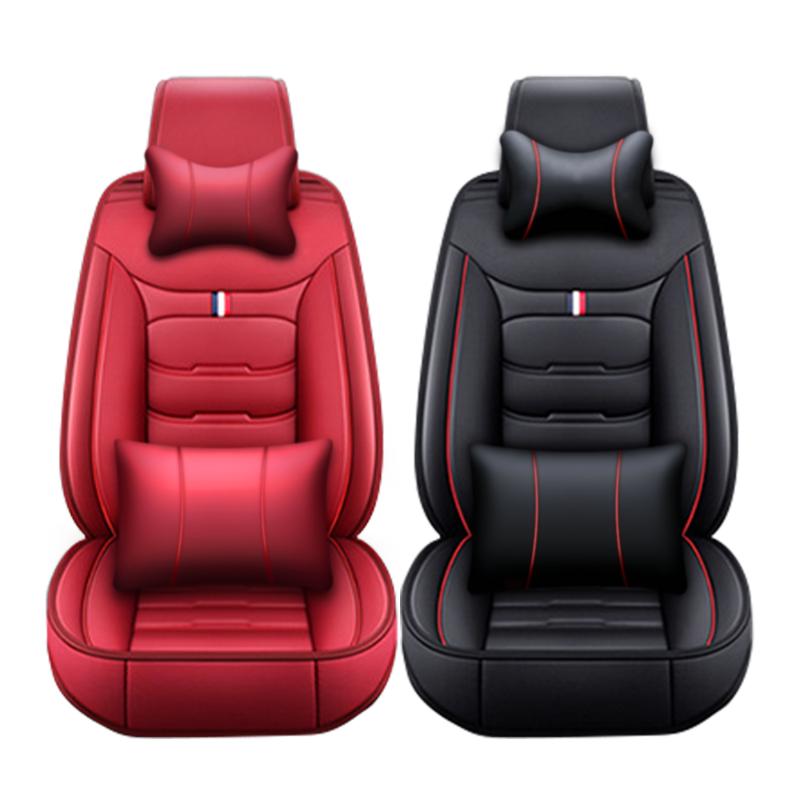 Car Seat Covers Luxury Durable Leather 5 Seats Black Red Front Rear Full Set Cushion Protector Universal
Car Seat Covers Luxury Durable Leather 5 Seats Black Red Front Rear Full Set Cushion Protector Universal