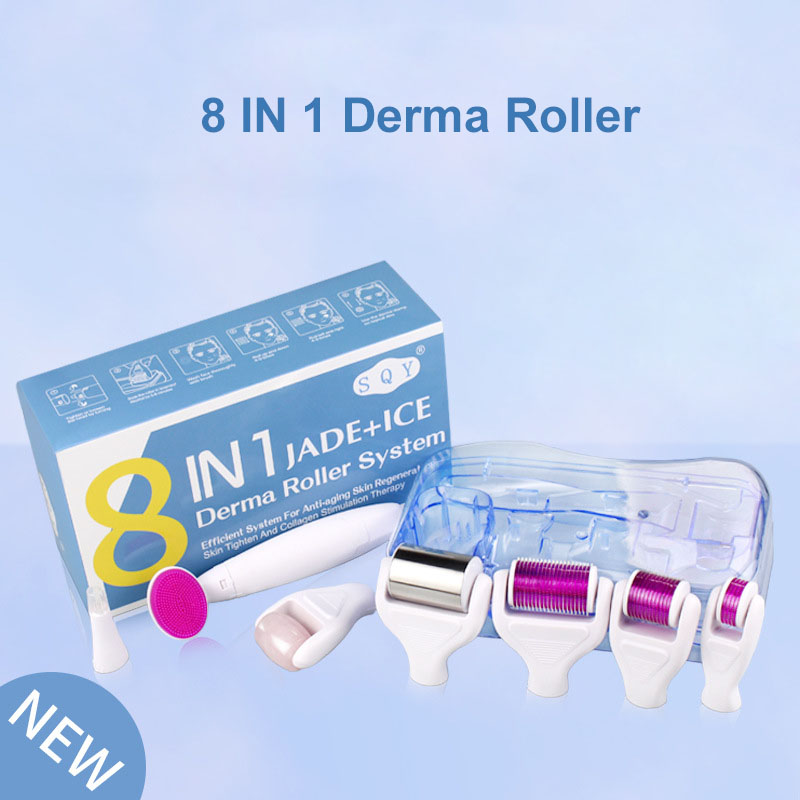 8 in 1 Derma Roller Needle Microdermabrasion Facial Rollor Microneedle Kit for Skin Rejuvenation Wrinkle Acne Reduce Facial Care
8 in 1 Derma Roller Needle Microdermabrasion Facial Rollor Microneedle Kit for Skin Rejuvenation Wrinkle Acne Reduce Facial Care