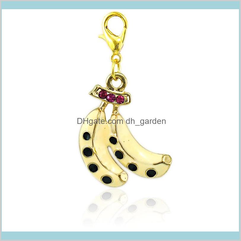 Findings Components Drop Delivery 2021 Fashion Color Plated Lobster Clasp Dangle Enamel Double Banana Fruit Diy Charms For Jewelry Making Acc, Bronze;silver
Findings Components Drop Delivery 2021 Fashion Color Plated Lobster Clasp Dangle Enamel Double Banana Fruit Diy Charms For Jewelry Making Acc, Bronze;silver