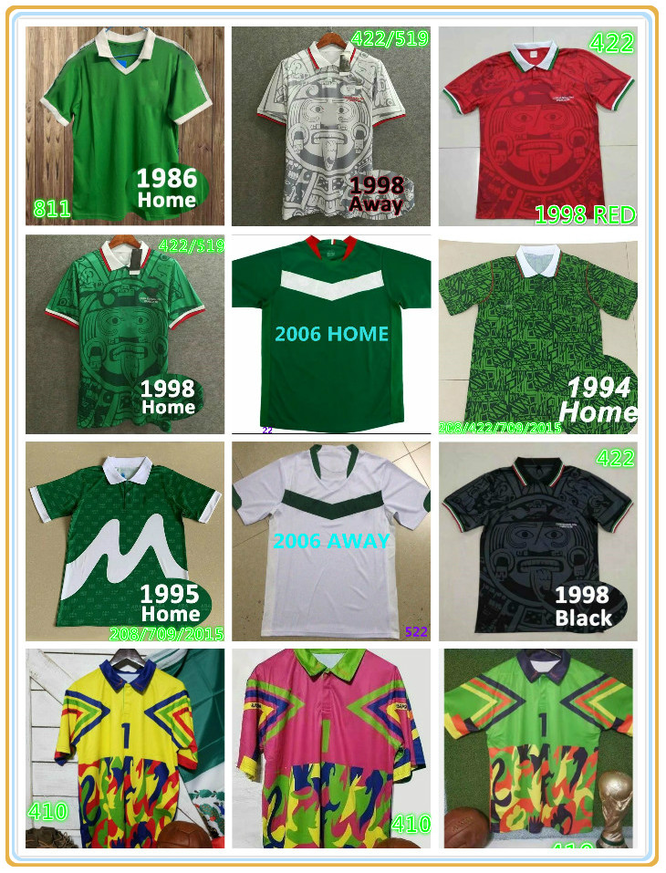 2006 Retro MEXICO Classic Soccer Jersey J.CAMPOS #1 1986 1994 1995 1998 BLANCO HERNANDEZ H.SANCHEZ return football shirt LUIS GARCIA ancient maillot, Yellow
2006 Retro MEXICO Classic Soccer Jersey J.CAMPOS #1 1986 1994 1995 1998 BLANCO HERNANDEZ H.SANCHEZ return football shirt LUIS GARCIA ancient maillot, Yellow