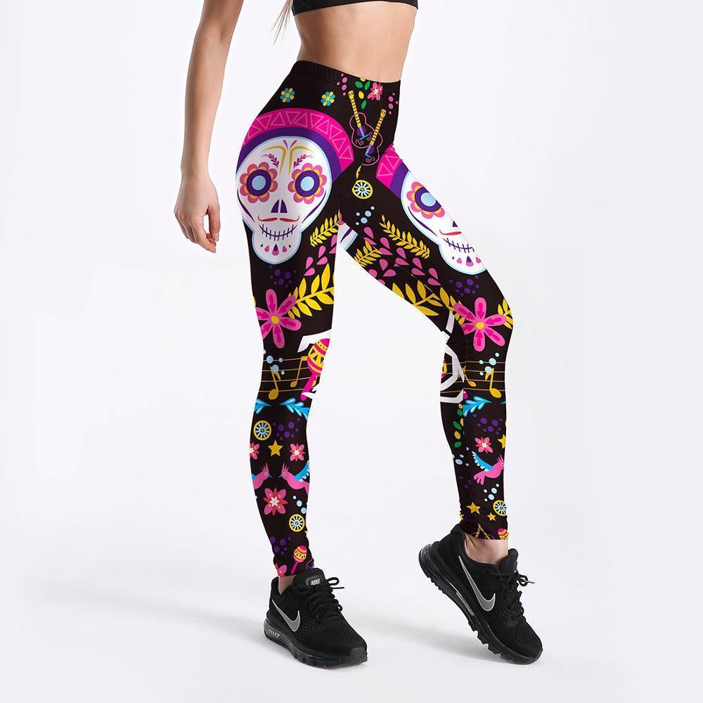sportswear comic monkey skull fitness womens legging workout fashion digital print push up elastic force, Black
sportswear comic monkey skull fitness womens legging workout fashion digital print push up elastic force, Black