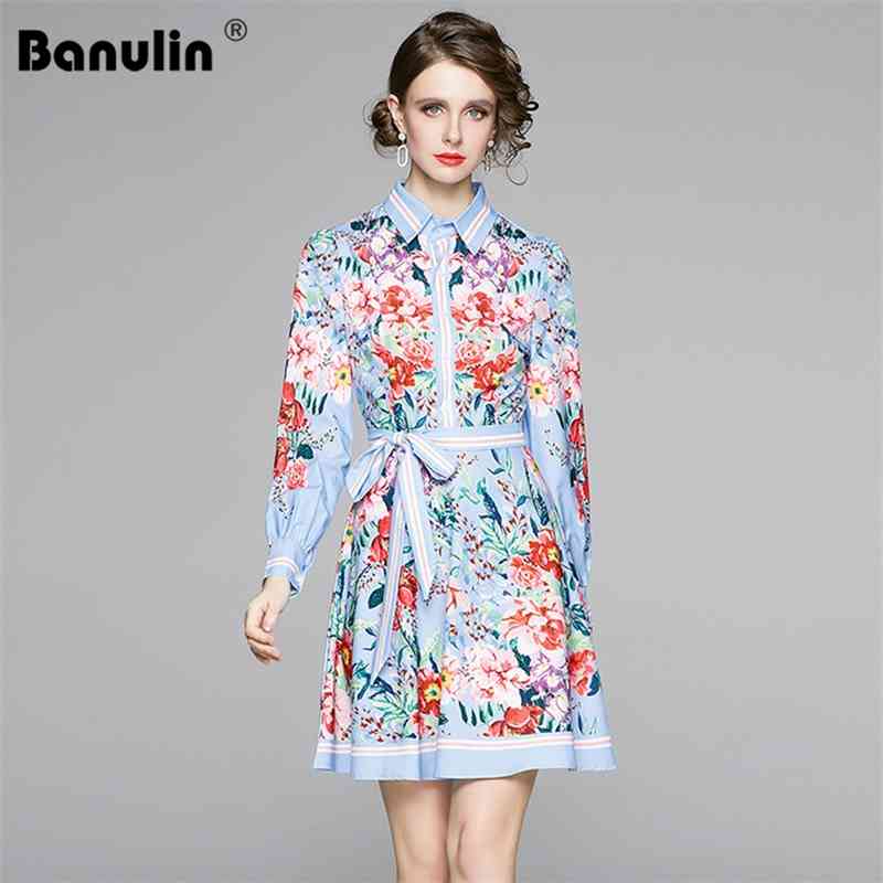 Banulin Spring Summer Women Floral Runway Dress Female Long Sleeve Bow Tie Waist Chic Flowers Short Lady Clothing 210603, The picture color
Banulin Spring Summer Women Floral Runway Dress Female Long Sleeve Bow Tie Waist Chic Flowers Short Lady Clothing 210603, The picture color