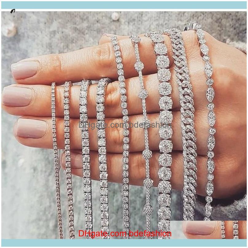 Tennis Bracelets Jewelry20 Style Sparkling Luxury Jewelry 925 Sterling Sier Multi Shape White Topaz Cz Diamond Gemstones Women Wedding Brace
Tennis Bracelets Jewelry20 Style Sparkling Luxury Jewelry 925 Sterling Sier Multi Shape White Topaz Cz Diamond Gemstones Women Wedding Brace