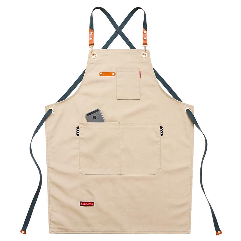 Aprons Barber Apron Men Adjustable Kitchen Cooking Waiter Cafe Shop BBQ Hairdresser Stylist Garden Accessory Bibs