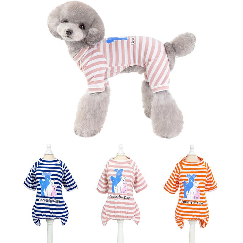 Summer Stripe Pet Dog Jumpsuit Small Dogs Pajama Soft Breathable Puppy Household Clothing For Chihuahua Bichon Ropa Para Pereo Apparel
Summer Stripe Pet Dog Jumpsuit Small Dogs Pajama Soft Breathable Puppy Household Clothing For Chihuahua Bichon Ropa Para Pereo Apparel