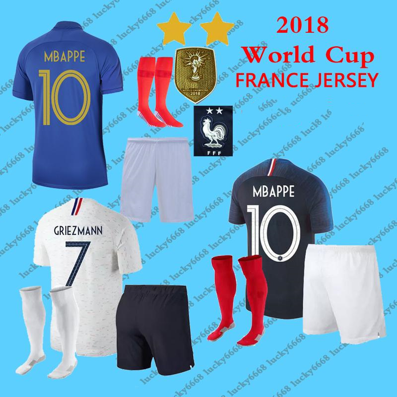 2018 kids kits and man GRIEZMANN MBAPPE POGBA Two stars soccer jerseys world cup shirts DEMBELE KANTE jersey football GIROUD uniforms, Black
2018 kids kits and man GRIEZMANN MBAPPE POGBA Two stars soccer jerseys world cup shirts DEMBELE KANTE jersey football GIROUD uniforms, Black