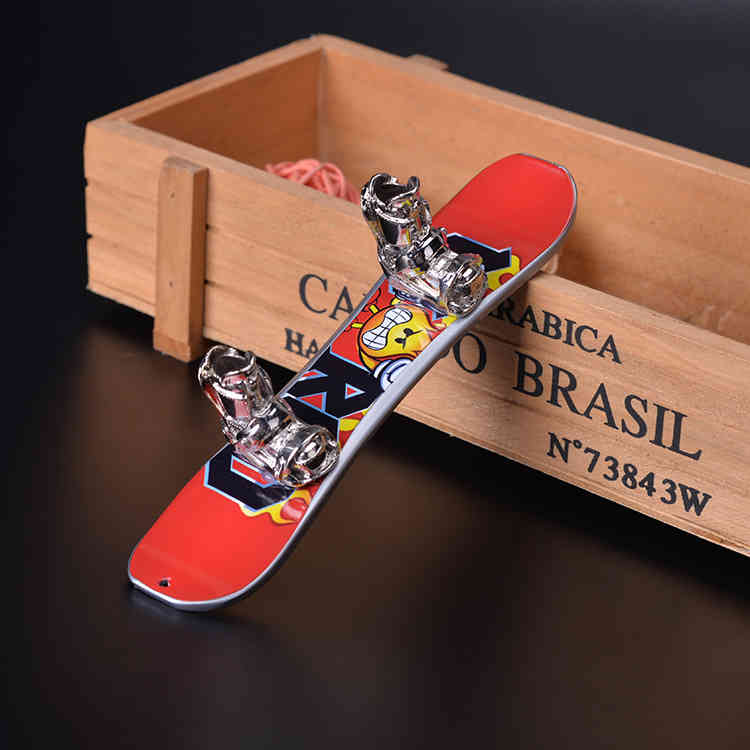 Key Accessories 3d Snowboard Model Pendant Zinc Alloy Event Souvenir