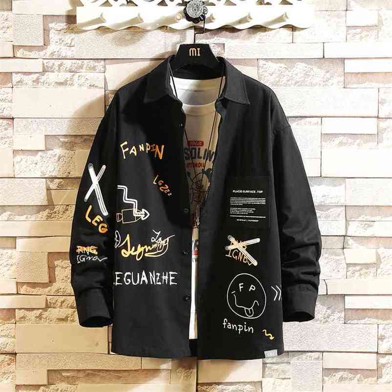 Casual Brand Men'S Loose Hip Hop Streetwear Black Shirts Long Sleeves Spring Autumn Plus OverAsian Size M-5XL 210721, Hc20389 1
Casual Brand Men'S Loose Hip Hop Streetwear Black Shirts Long Sleeves Spring Autumn Plus OverAsian Size M-5XL 210721, Hc20389 1