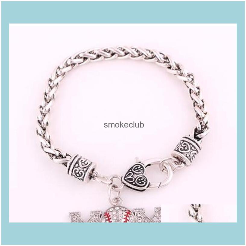 Athletic Outdoor As Sports & Outdoors Titanium Sport Aessories Studded With Sparkling Crystal Baseball Heart Pendant Charm Bracelet Wheat Ch
Athletic Outdoor As Sports & Outdoors Titanium Sport Aessories Studded With Sparkling Crystal Baseball Heart Pendant Charm Bracelet Wheat Ch