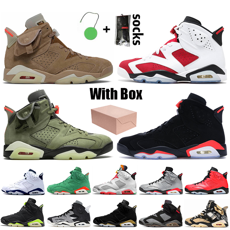 With Box Travis British Khaki 6s Basketball Shoes Jumpman 6 Carmine Infrared Midnight Navy Hare Tech Chrome Electric Green Gatorade Mens Trainers Sneakers, A28 oreo 40-47
With Box Travis British Khaki 6s Basketball Shoes Jumpman 6 Carmine Infrared Midnight Navy Hare Tech Chrome Electric Green Gatorade Mens Trainers Sneakers, A28 oreo 40-47