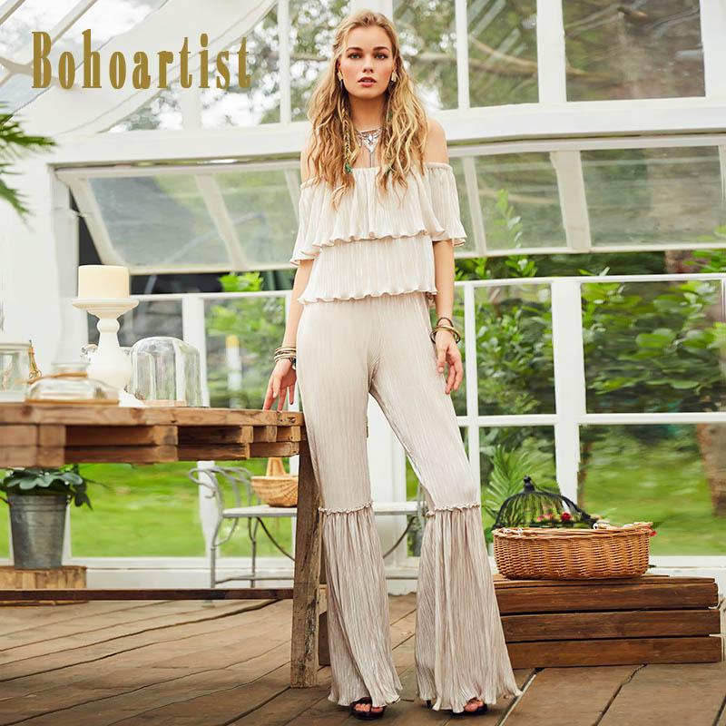 Women's Jumpsuits & Rompers Women Jumpsuit 2021 Slash Neck Ruffles Bellbottoms Pleated Elegant Slim Backless Ladies Silver Fashion
Women's Jumpsuits & Rompers Women Jumpsuit 2021 Slash Neck Ruffles Bellbottoms Pleated Elegant Slim Backless Ladies Silver Fashion