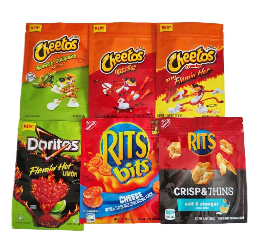Newest Rite Bits Cheese Mylar Bags 500MG Sour Gummies candy gummy Smell Proof Edibles Chip Potato Packaging Bag
Newest Rite Bits Cheese Mylar Bags 500MG Sour Gummies candy gummy Smell Proof Edibles Chip Potato Packaging Bag