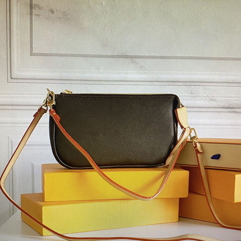 Top fashion woman POCHETTE shoulder bags wallet luxurys designer classic brand lady leather diagonal oneshoulder handbag with box M540712, Brown flower
Top fashion woman POCHETTE shoulder bags wallet luxurys designer classic brand lady leather diagonal oneshoulder handbag with box M540712, Brown flower