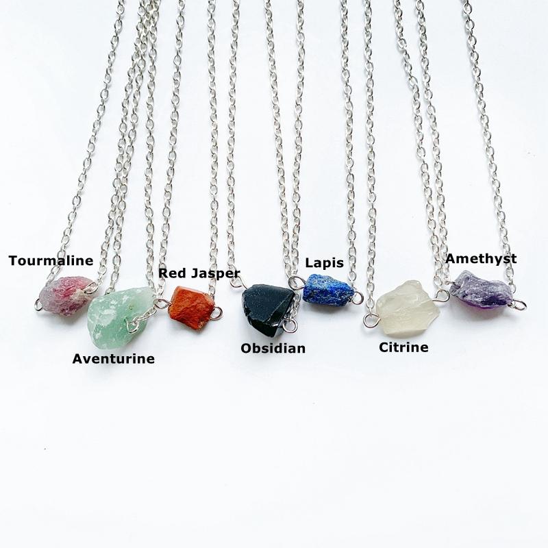 Pendant Necklaces Natural Rough Stone Crystal Necklace Raw Minerals Healing Spiritual Stones Handmade Wholesale Drop 1pc
Pendant Necklaces Natural Rough Stone Crystal Necklace Raw Minerals Healing Spiritual Stones Handmade Wholesale Drop 1pc