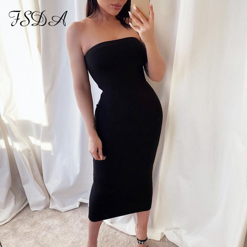 Casual Dresses FSDA 2021 Sexy Midi Dress Bodycon Black Strapless Sleeveless Women Club White Summer Off Shoulder Party Tube, Black;gray
Casual Dresses FSDA 2021 Sexy Midi Dress Bodycon Black Strapless Sleeveless Women Club White Summer Off Shoulder Party Tube, Black;gray
