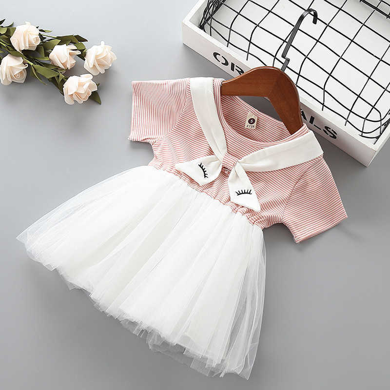 0-3 years High quality baby girl dress summer fashion bow stripe kid children clothing party princess 210615, Pink
0-3 years High quality baby girl dress summer fashion bow stripe kid children clothing party princess 210615, Pink