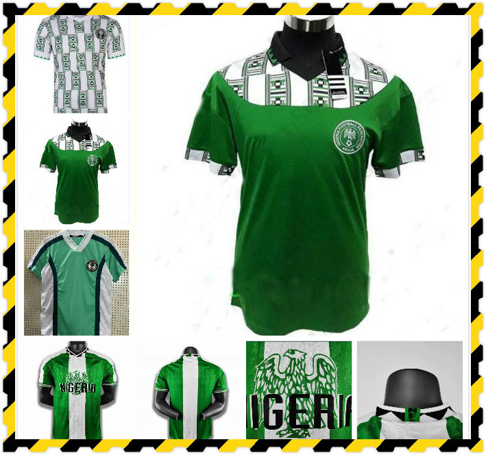 1994 1996 1998 Retro Edition #10 OKOCHA Soccer Jersey Home #4 KANU #6 WEST #9 YEKINI Shirts #15 OLISEH Short sleeved football uniforms S-XXL, Black;yellow
1994 1996 1998 Retro Edition #10 OKOCHA Soccer Jersey Home #4 KANU #6 WEST #9 YEKINI Shirts #15 OLISEH Short sleeved football uniforms S-XXL, Black;yellow