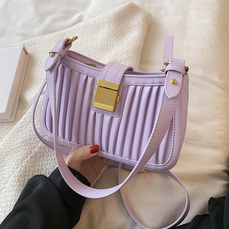 Shoulder Bags Purple PU Leather Crossbody Bag For Women 2021 Designer Fashion Summer Lady Baguette Armpit Purse And Handbag Trends, Black
Shoulder Bags Purple PU Leather Crossbody Bag For Women 2021 Designer Fashion Summer Lady Baguette Armpit Purse And Handbag Trends, Black