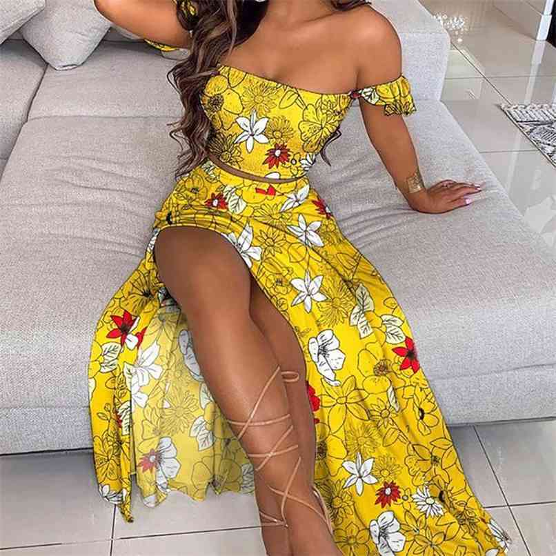 Womens Long Dress Summer Slash Neck Top Boho Maxi Casual Sexy Party Ladies Bohemian Beach Holiday 2 Piece Sets Sundress 210525, Multi
Womens Long Dress Summer Slash Neck Top Boho Maxi Casual Sexy Party Ladies Bohemian Beach Holiday 2 Piece Sets Sundress 210525, Multi