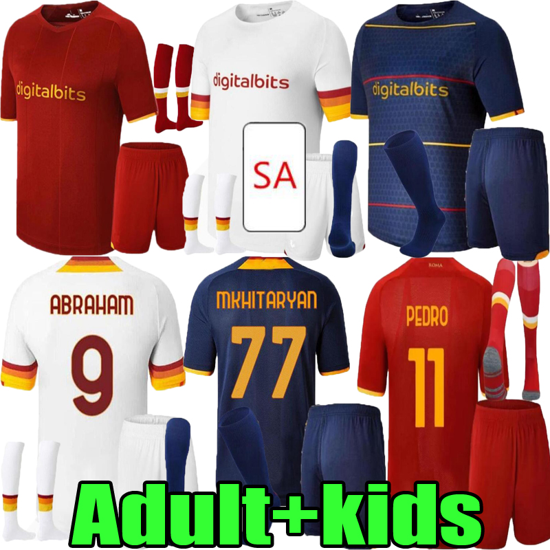 Adult kits 21/ ABRAHAM Soccer Jerseys set Fourth ZANIOLO ROMA PEDRO PASTORE rome TOTTI KLUIVERT KOLAROV football shirt 2021 2022 uniform sets sock 16-XXL, 2021 away
Adult kits 21/ ABRAHAM Soccer Jerseys set Fourth ZANIOLO ROMA PEDRO PASTORE rome TOTTI KLUIVERT KOLAROV football shirt 2021 2022 uniform sets sock 16-XXL, 2021 away