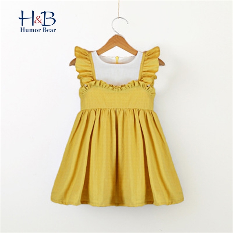 Summer Girls Dress Sleeveless Children's Round collar Patchwork Cotton Toddler Princeness Party For 2-6Y 210611, Bz2210 yellow
Summer Girls Dress Sleeveless Children's Round collar Patchwork Cotton Toddler Princeness Party For 2-6Y 210611, Bz2210 yellow