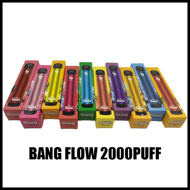 Bang Flow 2000 Puffs Disposable Vape Pen Electronic Cigarette Device 6.5ml Pod 850mAh Battery Airflow Adjustable E Cigarettes 12 Colors XXL
Bang Flow 2000 Puffs Disposable Vape Pen Electronic Cigarette Device 6.5ml Pod 850mAh Battery Airflow Adjustable E Cigarettes 12 Colors XXL