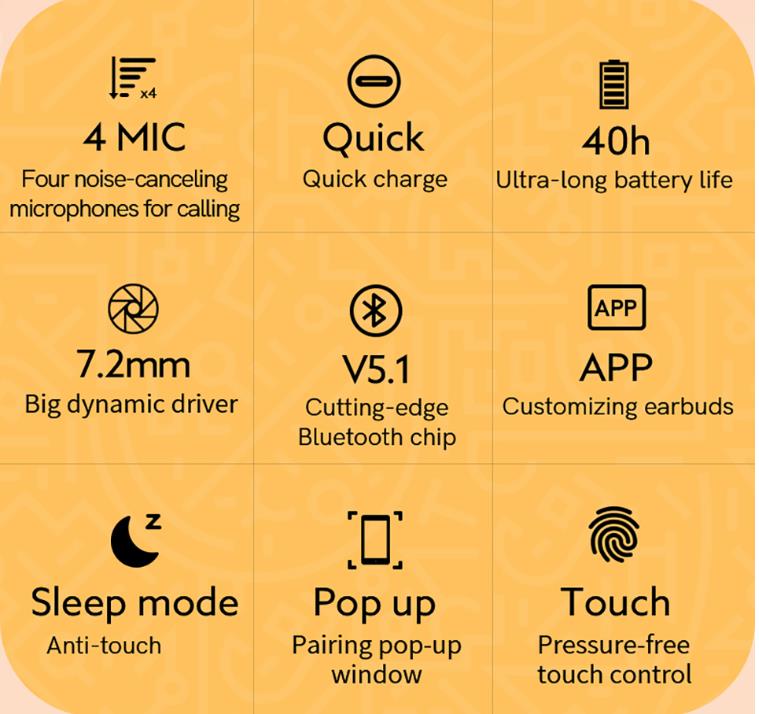 Earphones Generation Rename GPS pop up Chip Metal Material Bluetooth Headphone In-Ear Detection wireless Charging case earphone