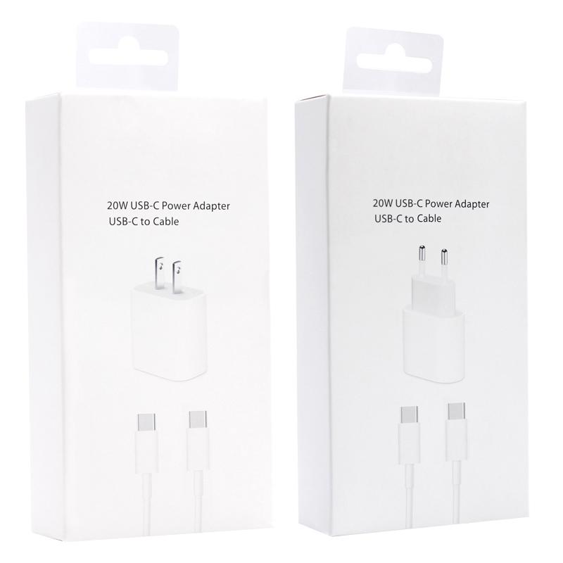 20W PD Charger Cable Kit USB-C Power Adapter iPhone Chargers Type-C 18W Data Cables US EU Plug
20W PD Charger Cable Kit USB-C Power Adapter iPhone Chargers Type-C 18W Data Cables US EU Plug