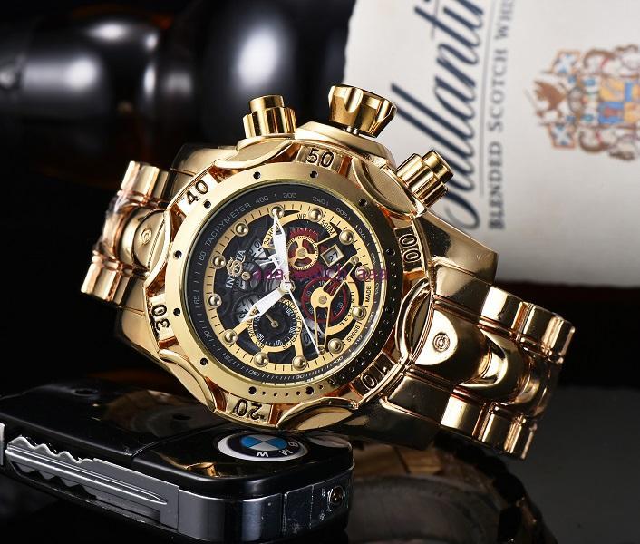 INVICTAS DZ7333 outdoor sports men's calendar quartz watch steel belt hollow personality large dial folding buckle, Slivery;brown
INVICTAS DZ7333 outdoor sports men's calendar quartz watch steel belt hollow personality large dial folding buckle, Slivery;brown